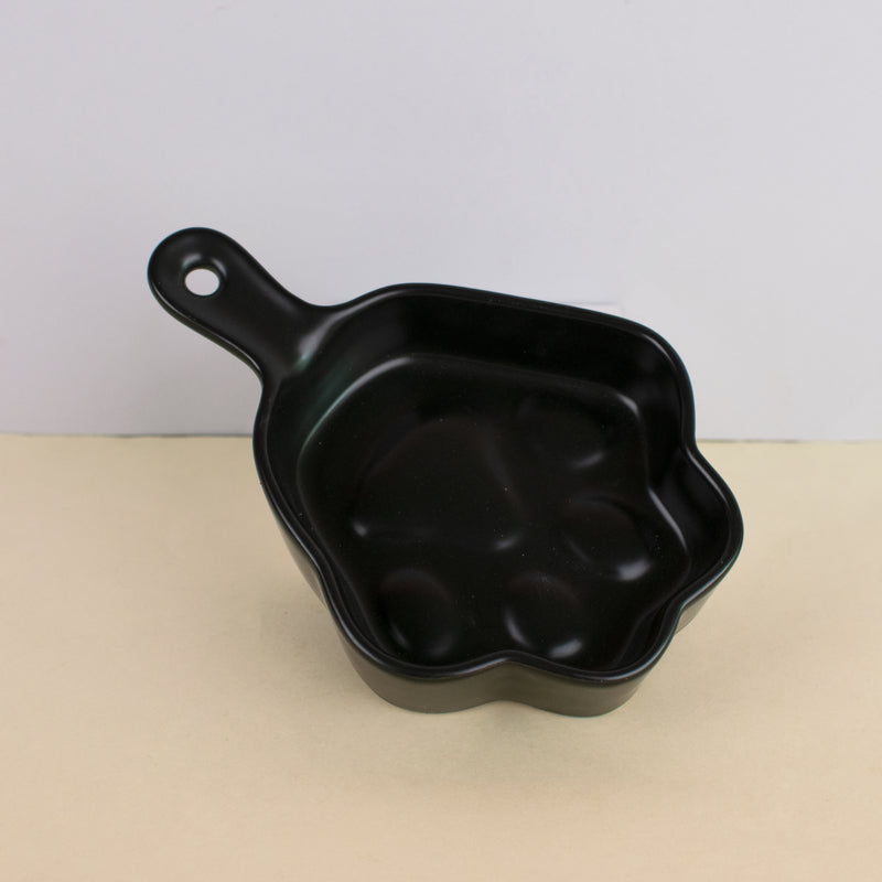 Paw Shaped Snack Tray (Small) Serving Bowls June Trading Coal Black