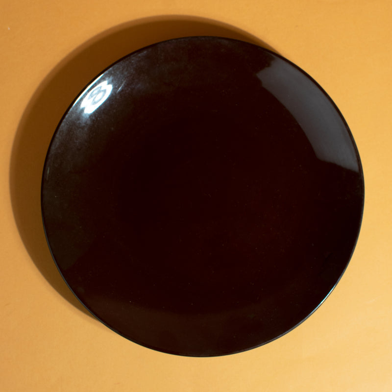 Tinge Pop Bold Brown Ceramic Dinner Plate (11 Inches) Dinner Plates June Trading