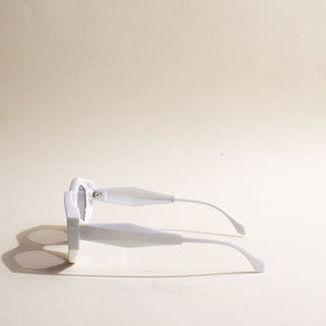 You're The View White & Orange Sunglass Eyewear The June Shop