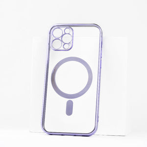 Metallichrome Luxe Lavender Magsafe Clear iPhone Cover Mobile Phone Cases June Trading iPhone 12 Pro
