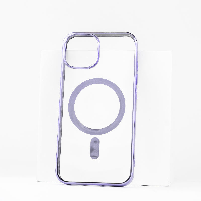 Metallichrome Luxe Lavender Magsafe Clear iPhone Cover Mobile Phone Cases June Trading iPhone 14