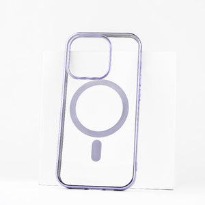 Metallichrome Luxe Lavender Magsafe Clear iPhone Cover Mobile Phone Cases June Trading iPhone 14 Pro