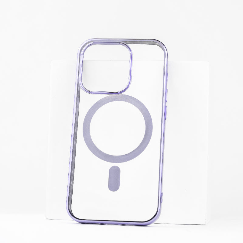 Metallichrome Luxe Lavender Magsafe Clear iPhone Cover Mobile Phone Cases June Trading iPhone 14 Pro