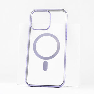 Metallichrome Luxe Lavender Magsafe Clear iPhone Cover Mobile Phone Cases June Trading iPhone 14 Pro Max