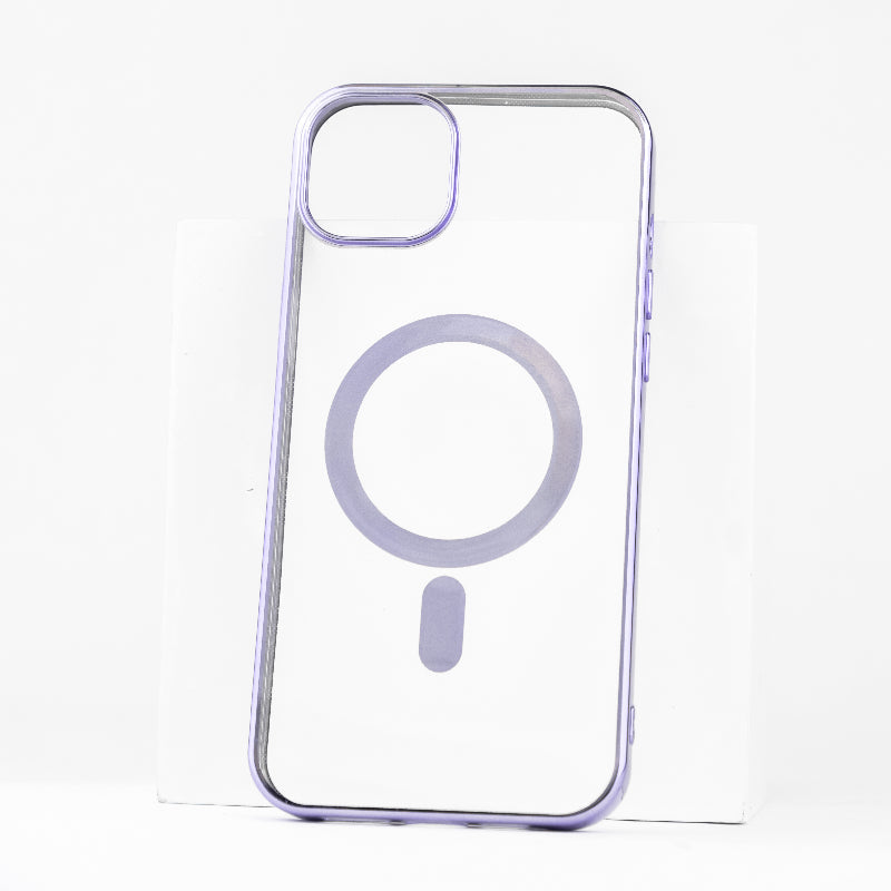 Metallichrome Luxe Lavender Magsafe Clear iPhone Cover Mobile Phone Cases June Trading iPhone 14 Plus