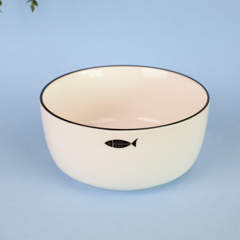 Fish Enamel Serving Bowl Soup Bowls June Trading