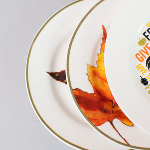 Maple Leaves 5.5-Inch Snack Plate Snack Plate June Trading