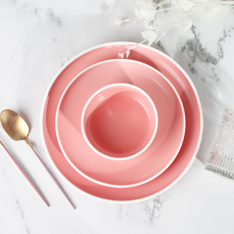 Soft-Hued Pink Earthen Small Bowl (4 Inches) Bowls June Trading