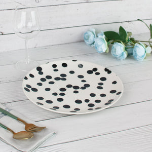Skittish Polka Dot Dinner Plate Dinner Plates June Trading