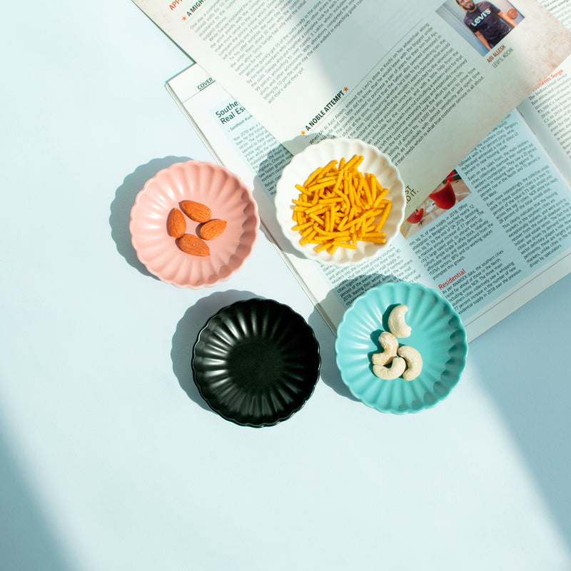 Wave Textured Small Plate Serving Plates June Trading