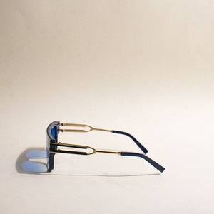For Legends Square Blue Sunglass Eyewear The June Shop