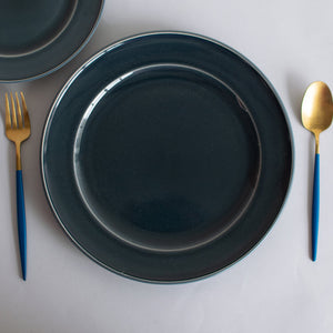 Anchor Grey Glossy Dinner Plate (10 Inches) Dinner Plates June Trading