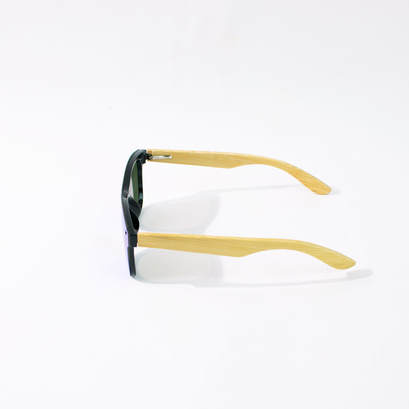 Rimless Pop Ice Blue Wayfarer Sunglass Eyewear June Trading