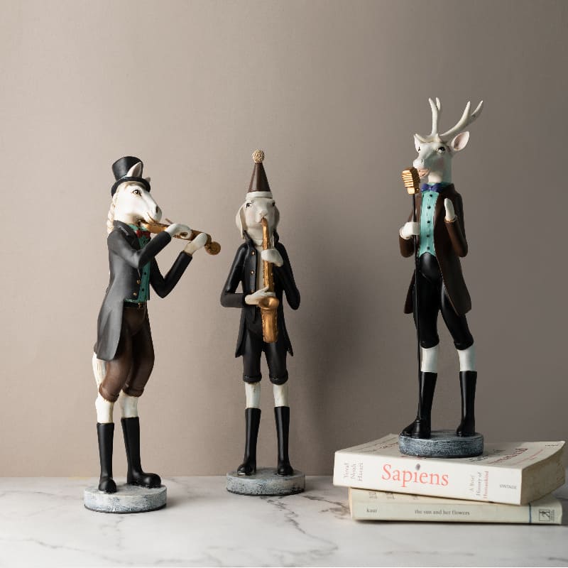 The Gala Band Home Décor Figurines (Set of 3) Artifacts June Trading