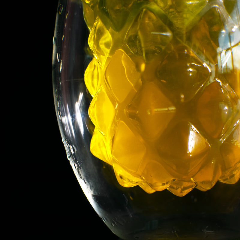 Intricate Pineapple Shape Double Walled Glass Glasses June Trading