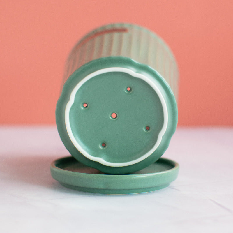 Nordic Ceramic Planter Cum Crockery Stand Vases June Trading