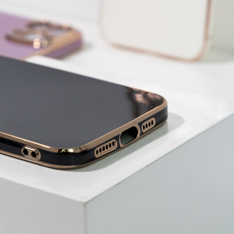 Apple iPhone 13 Pro Max Golden Edge Solid Color Cover iPhone 13 Pro Max June Trading