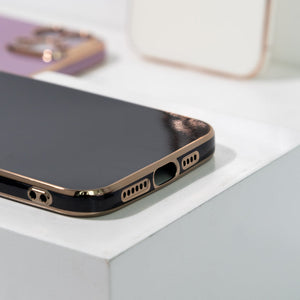 Apple iPhone 12 Pro Max Golden Edge Solid Color Cover iPhone 12 Pro Max June Trading