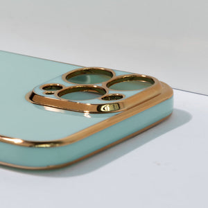 Apple iPhone 11 Pro Max Golden Edge Solid Color Cover iPhone 11 Pro Max June Trading