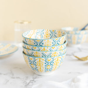 Colorful Designer Pattern Moroccan Bowl Bowls June Trading Set Of 4