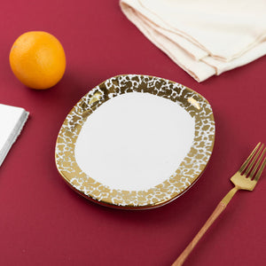 Aurulent Patch Pattern Uneven Platter Starter Plates June Trading