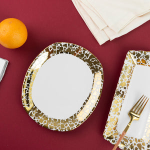 Aurulent Patch Pattern Uneven Platter Starter Plates June Trading