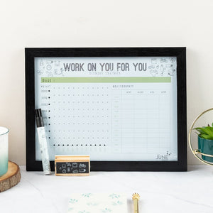 Work On You For You - Re-writable Planner Re-writable Planners June Trading