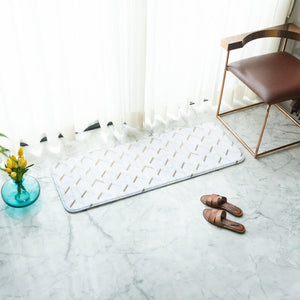 Classy Tiling Pattern Soft Feel Long Mat Runner Long Mats June Trading