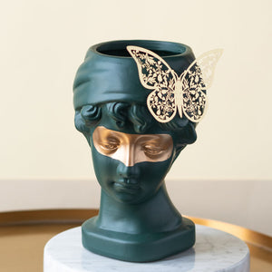 Mystical Greek Vase with Butterfly Artifacts June Trading