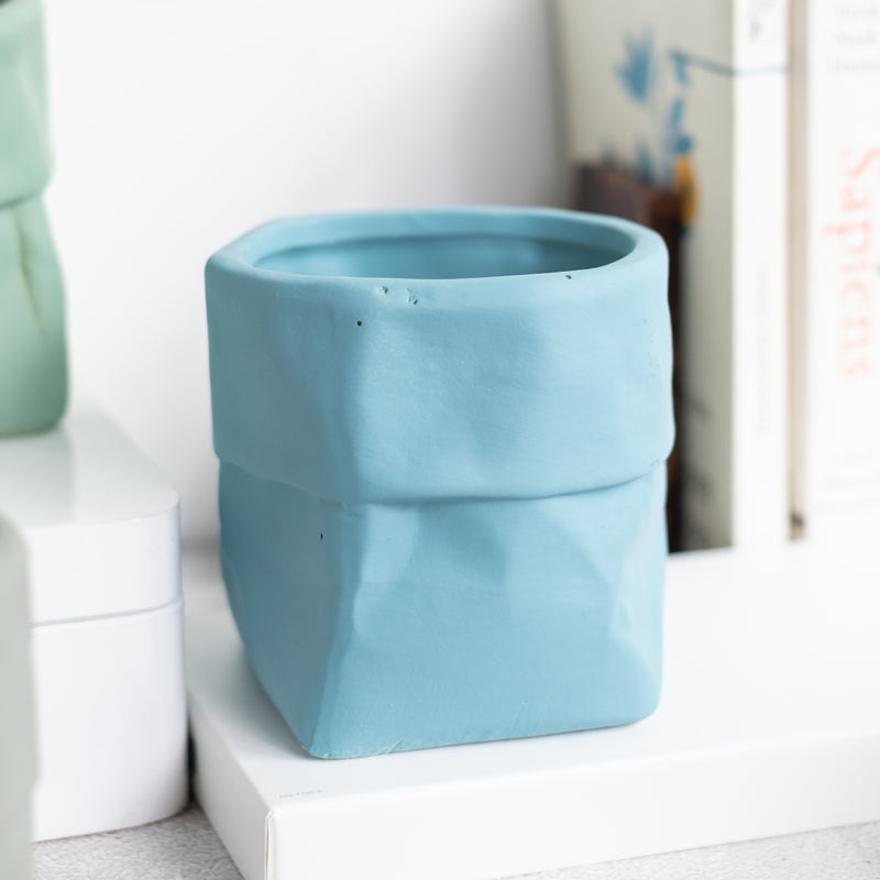 Nordic Bag Shape Planter Planters June Trading