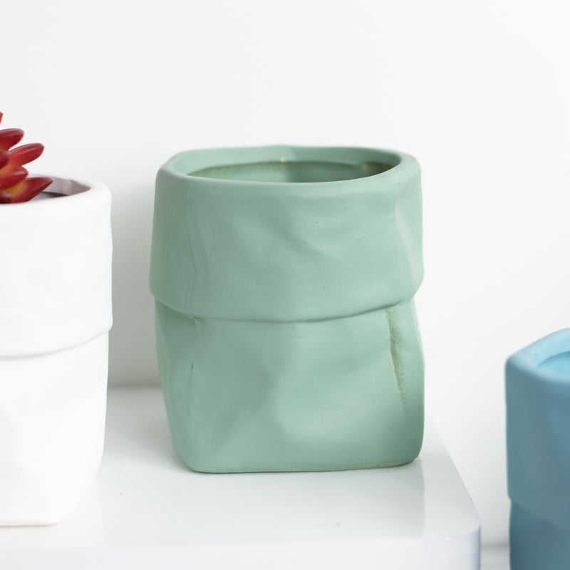 Nordic Bag Shape Planter Planters June Trading