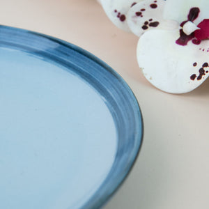Aqua Tone Uneven Glazed Dinner Plate (10 Inches) Dinner Plates June Trading