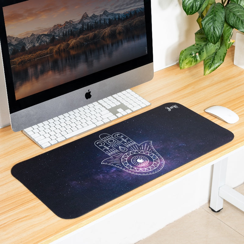 Cosmic Hamsa Hand Versatile Desk Mat