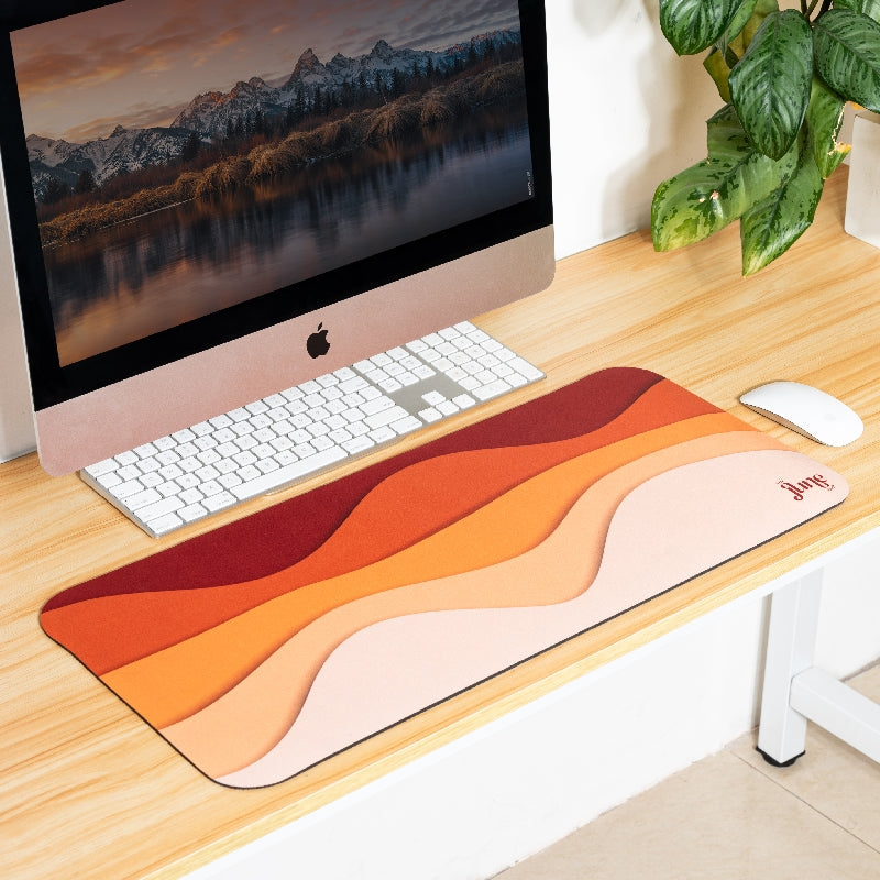 Gradient Waves Versatile Desk Mat