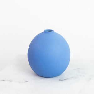 Persian Blue Round Vase Vases June Trading