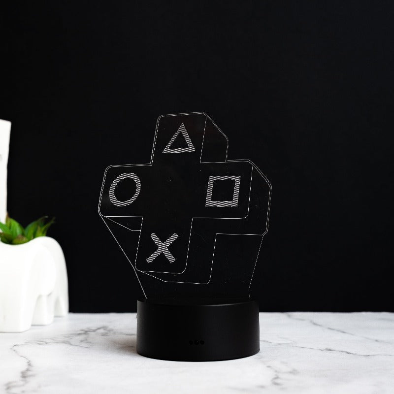 Gamer Joypad 3D Light 3D Lights June Trading Black Base