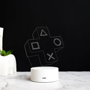 Gamer Joypad 3D Light 3D Lights June Trading White Base