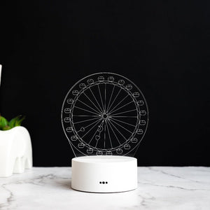Ferris Wheel 3D Light 3D Lights June Trading White Base