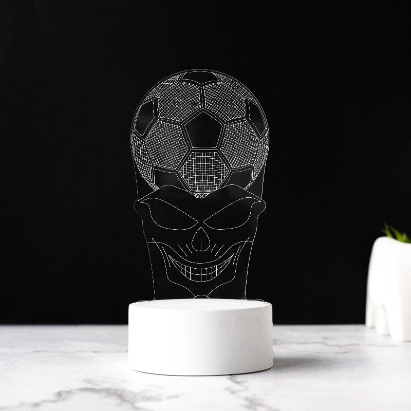 Soccer Lover 3D Light 3D Lights June Trading White Base