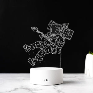 Space Rockstar 3D Light 3D Lights June Trading White Base