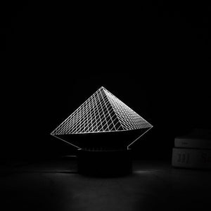 Louvre Museum Neon 3D Light 3D Lights June Trading