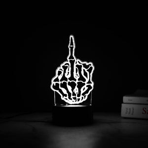 Middle Finger 3D Light 3D Lights June Trading