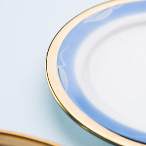 Gold & Aqua Tone Snack Plate Snack Plate June Trading