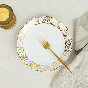 Aurulent Matte Patches Uneven Snack Plate Dinner Plates June Trading