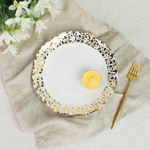 Aurulent Glossy Patches Uneven Snack Plate Dinner Plates June Trading