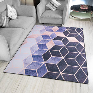 Gradient Honeycomb Modern Home Large Carpet Carpets June Trading