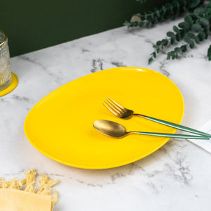 Vivid Oval Serving Plate Dinner Plates June Trading Pineapple Yellow