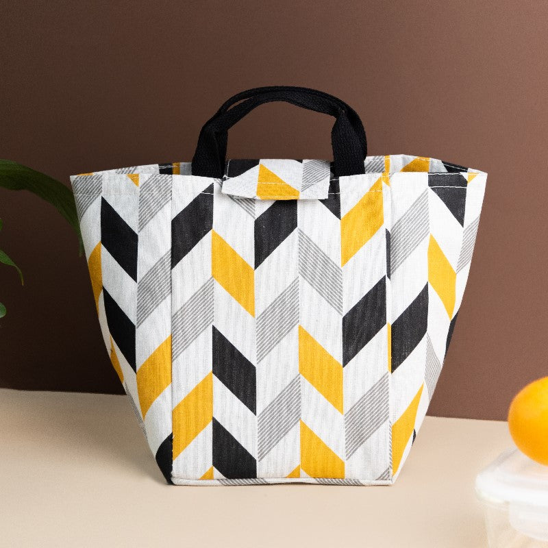 Chevron Print Heat Insulated Lunch Bag Insulated Lunch Bags June Trading