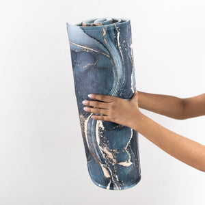 Grey & Gold Marble Soft Feel Long Mat Runner Long Mats June Trading