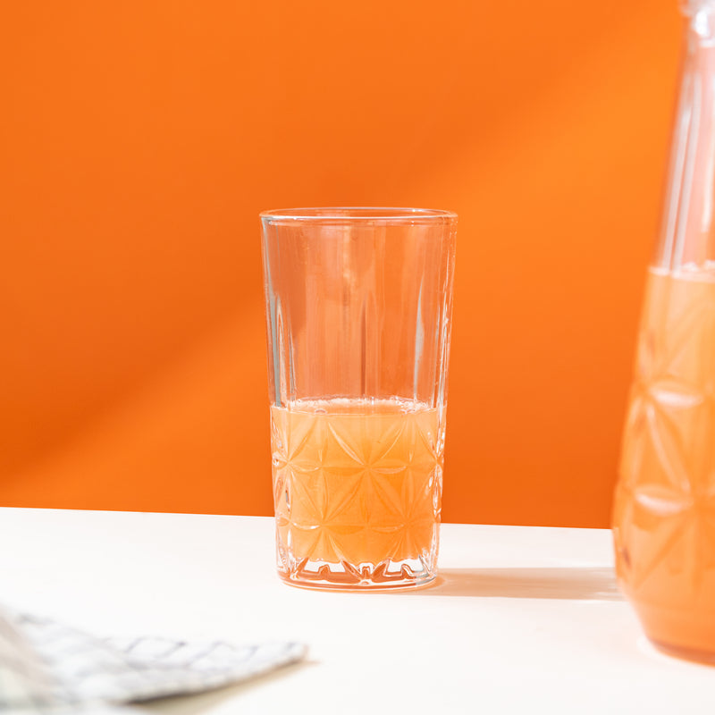 Intricate Cut Glass Jug & Tumbler Set Glasses & Jug Set June Trading